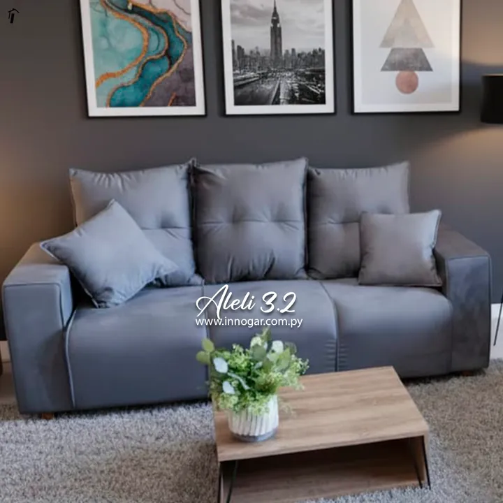 Sofa Aleli 3.2 Gris, foto 2