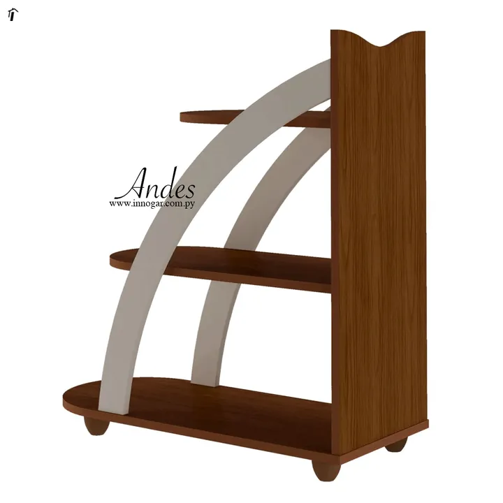 Mesa Lateral Andes / Cedro - Off White, foto 2