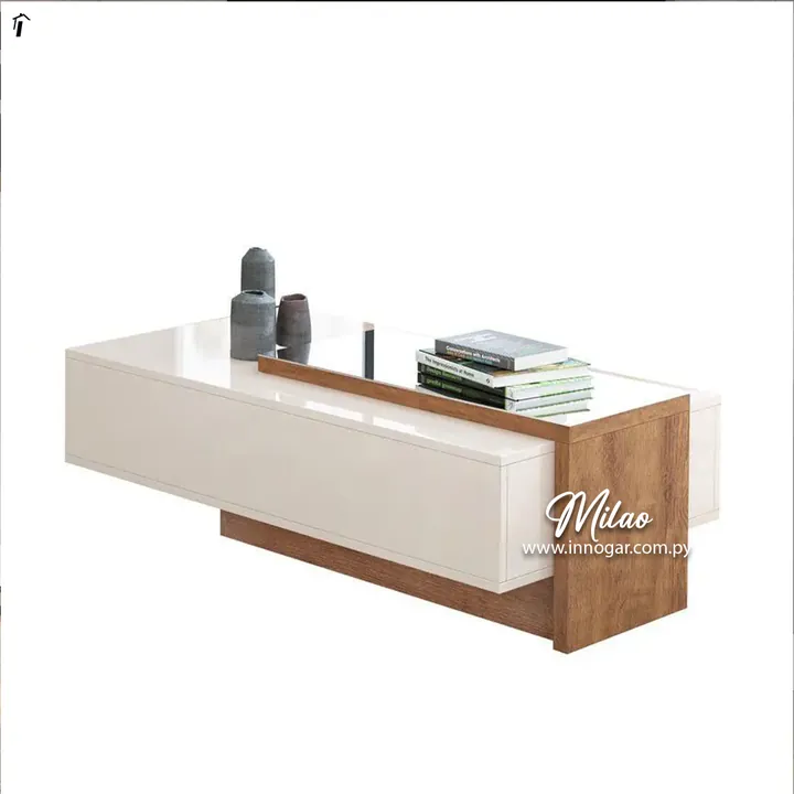 Mesa Centro Milao Off White Freijo, foto 2