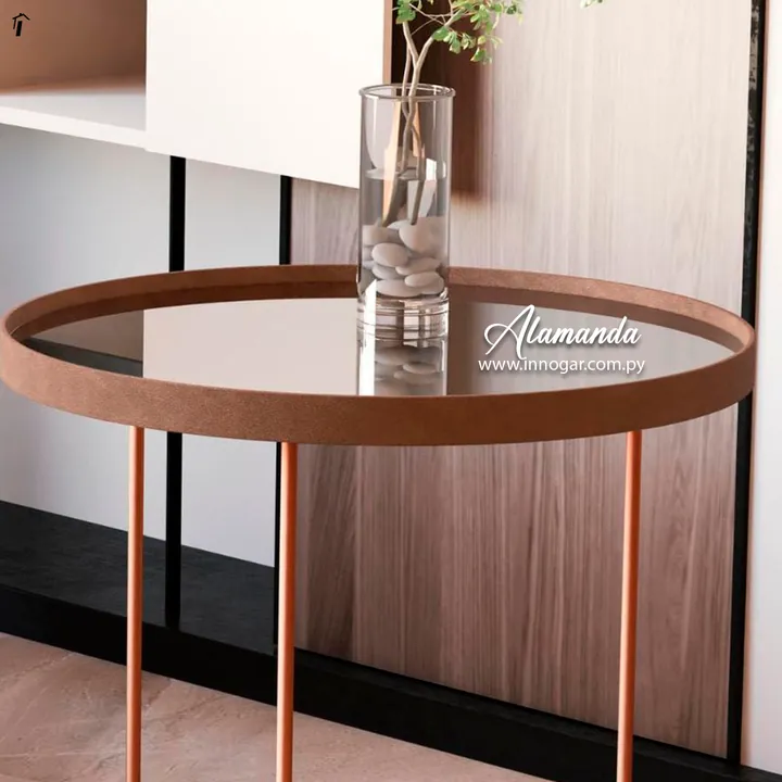 Mesa Lateral Alamanda Castanho Bronze, foto 3