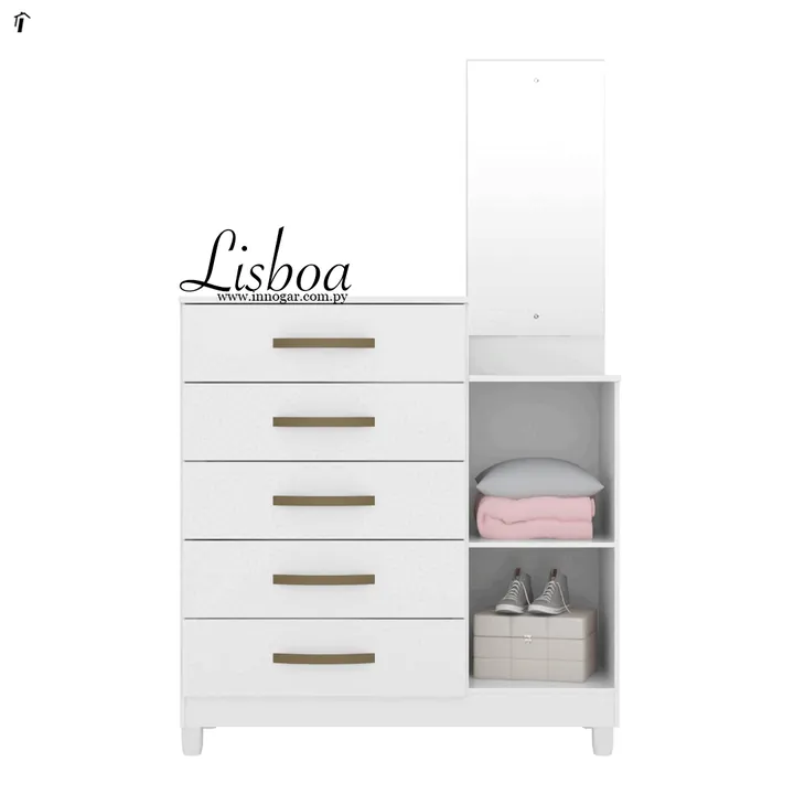 Cómoda Lisboa - Blanco, foto 2
