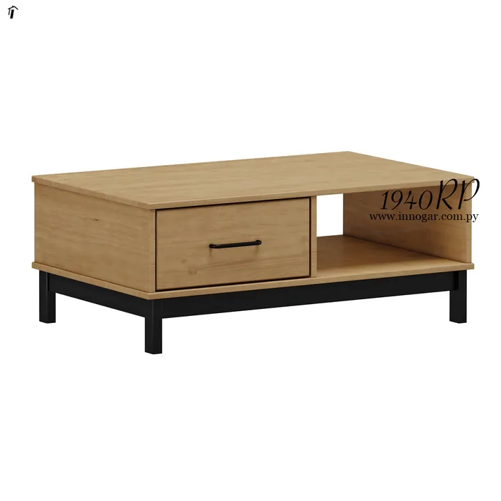 Mesa Centro 1940RP / Roble - Negro, foto 2