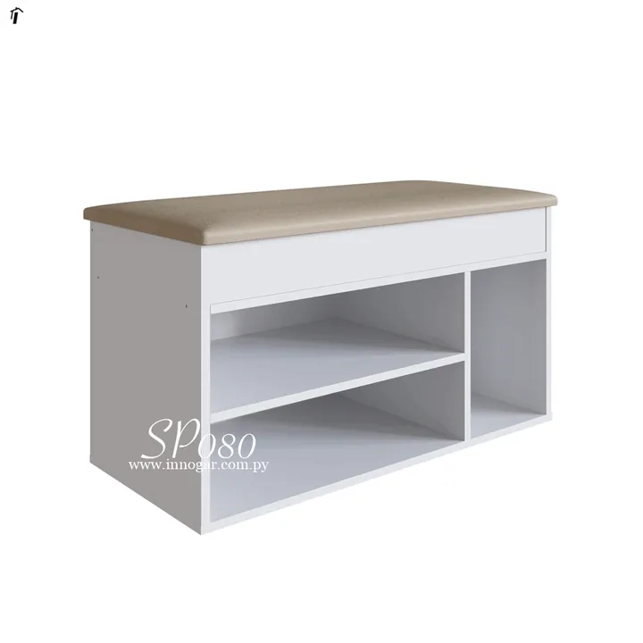 Baúl con Zapatera SP080 / Blanco, foto 2
