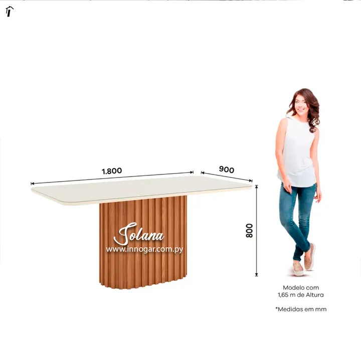 Juego de Comedor Solana 8S Silla Eloa Cacao, foto 3