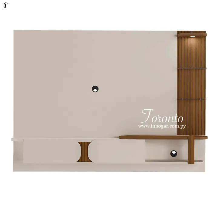 Panel Toronto - Blanco con Pino, foto 2
