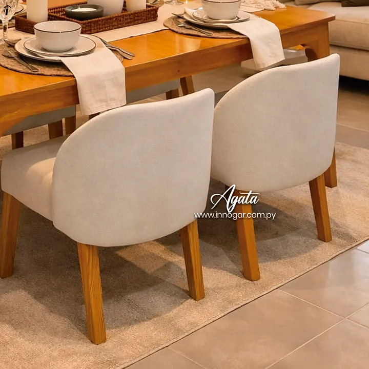 Juego de Comedor Agata Naturale Beige, foto 2