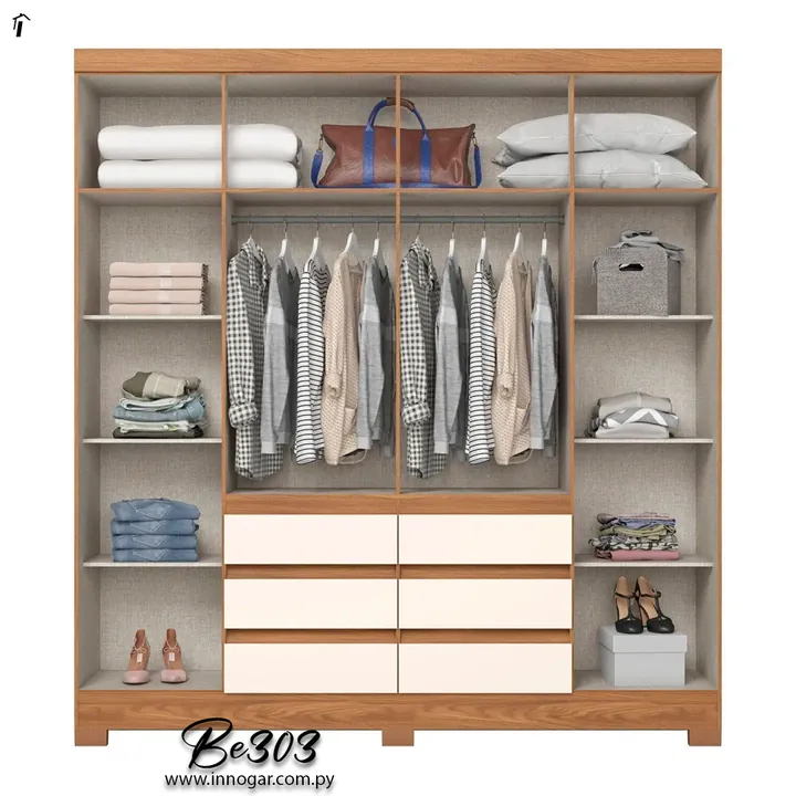 Ropero Be303 Nature Off White, foto 3