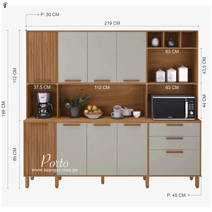 Kit Cocina Porto / Freijo Off White, foto 2