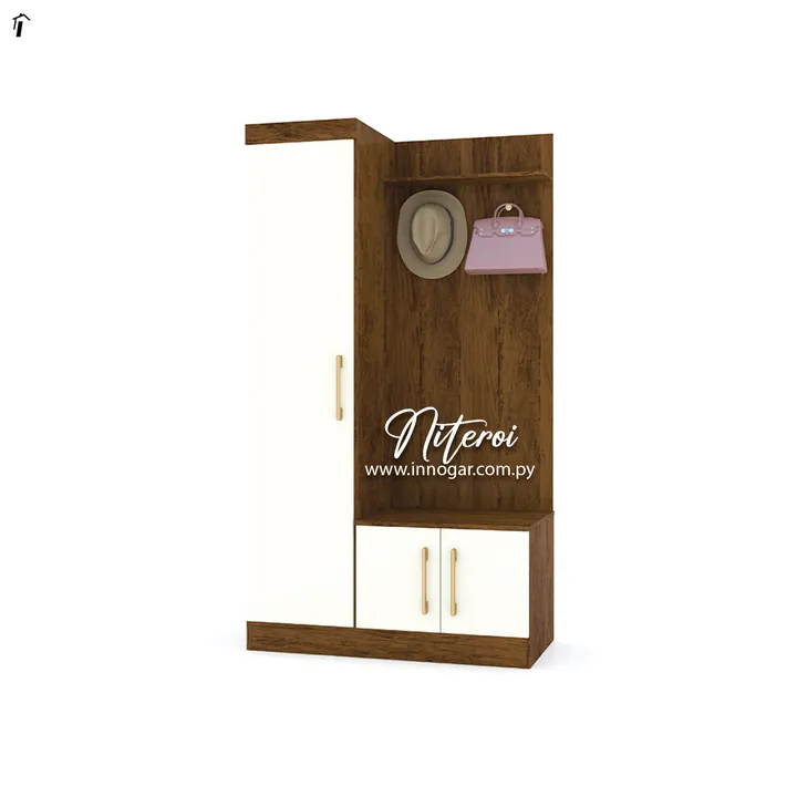 Ropero con Comoda Niteroi Imbuia Champagne, foto 2
