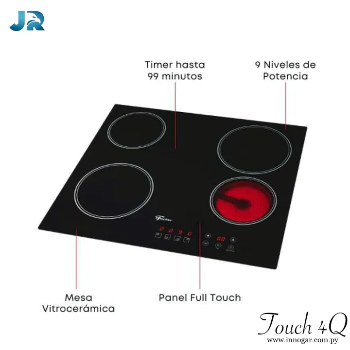Anafe Eléctrico 4Q / Vitroceramica Touch, foto 2