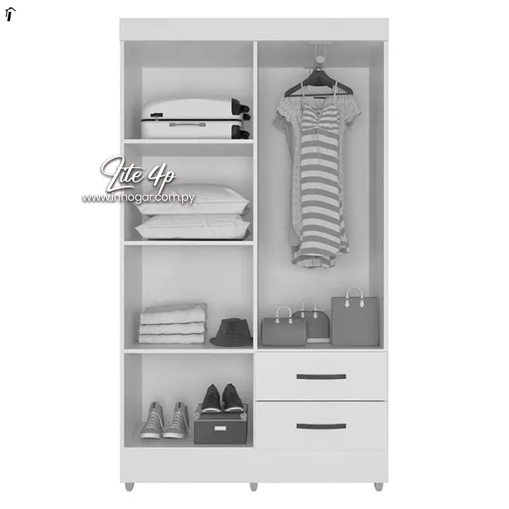 Ropero Lite 4 Puertas Blanco, foto 2