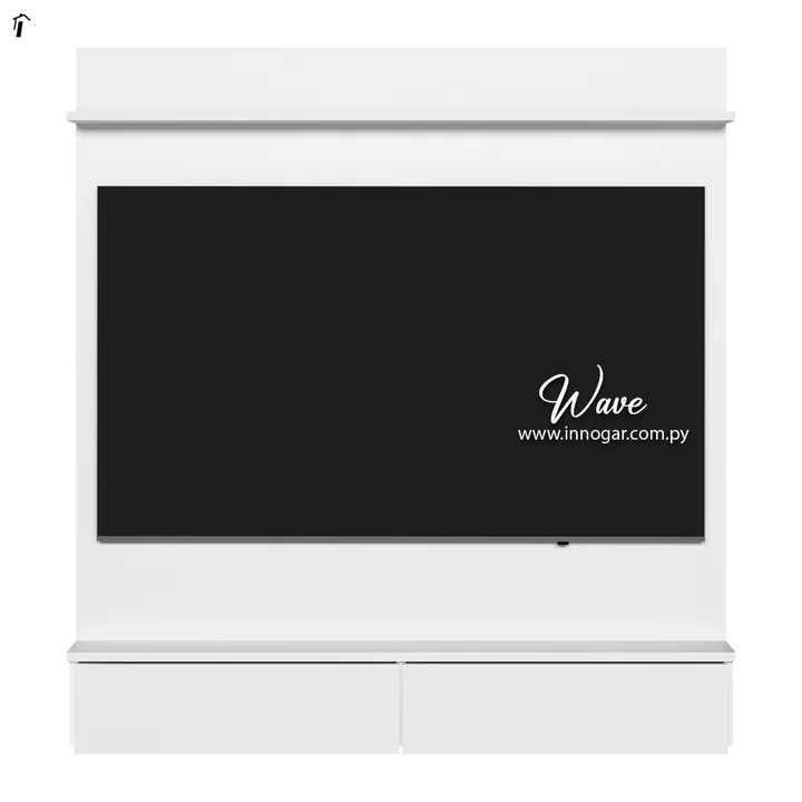 Armario Con Panel Wave Blanco Blanco, foto 2