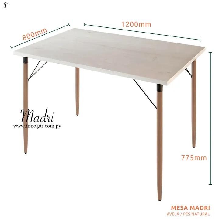 Mesa Madri Avela / Pie Natural, foto 2