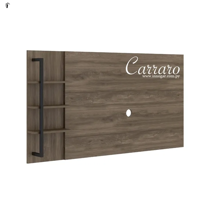 Panel Carraro 1123 - Legno / Negro mate, foto 2