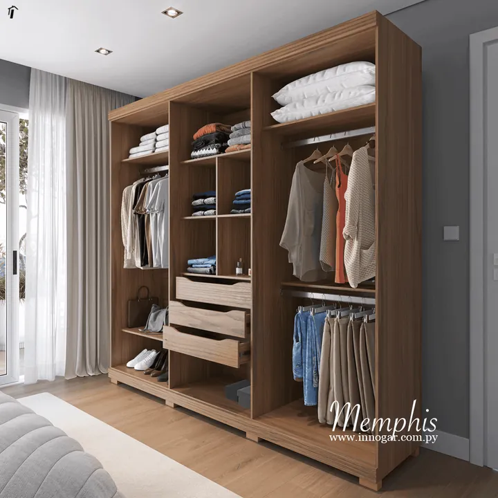 Ropero Memphis / Canela Off White, foto 2