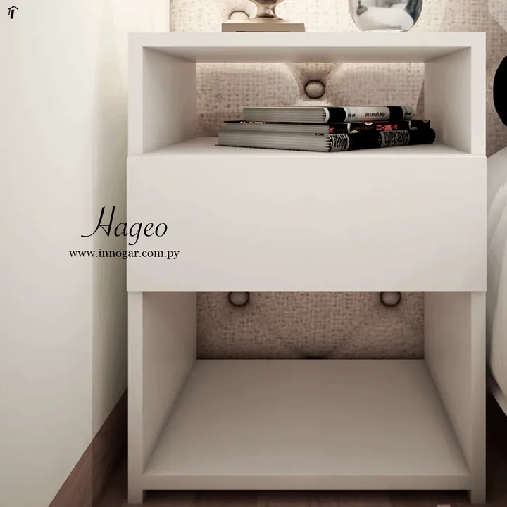 Mesa de luz Hageo blanco, foto 2