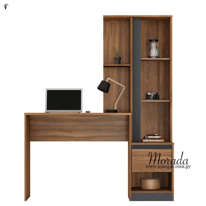 Escritorio Office Morada / Almendra Grafito, foto 4
