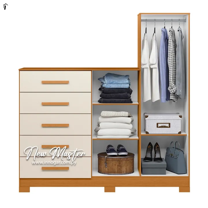 Comoda New Master Cinamomo Mate / Off White, foto 2