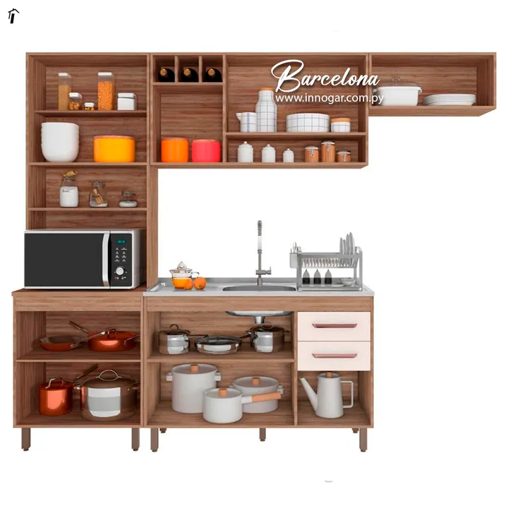 Kit Cocina Barcelona / Carvalho Oak Off White, foto 3
