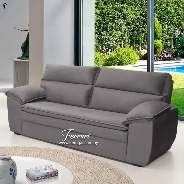 Sofa Hellen Ferrari Grafito 2 Piezas, foto 2
