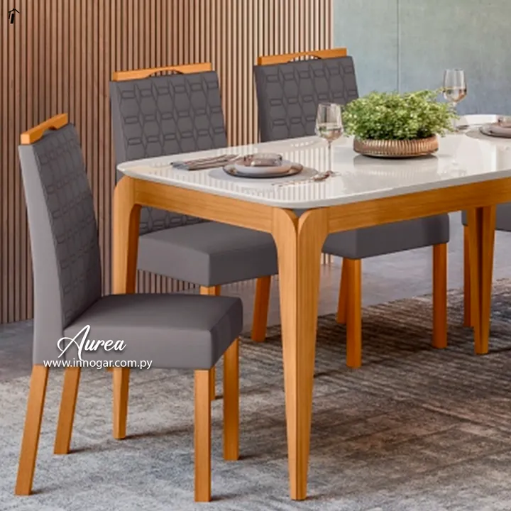 Juego de Comedor Aurea Off White Grey, foto 2