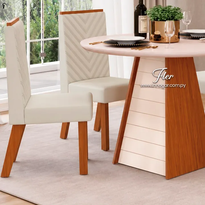 Juego de Comedor Fler con 4 sillas Nara, foto 2