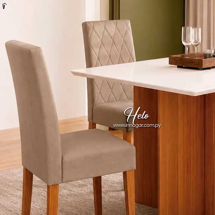 Juego de Comedor Helo con Vidrio Naturale, foto 2