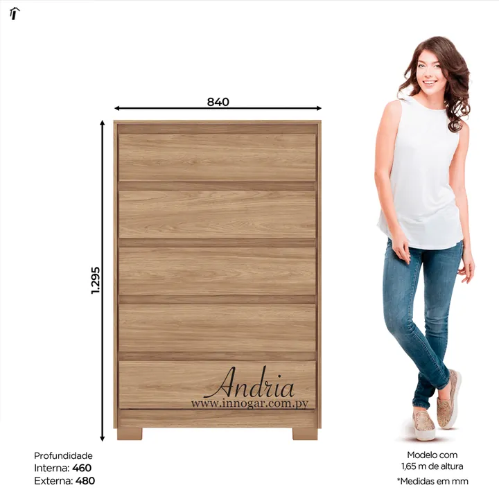 Cómoda Andria / Jequitiba Brillo, foto 2
