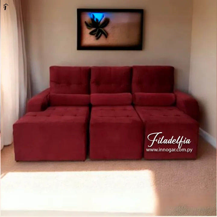 Sofa retractil Filadelfia Rojo, foto 2