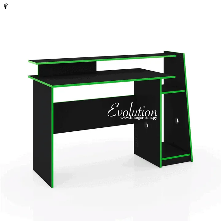 Mesa Gamer Evolution / Negro - Verde, foto 2