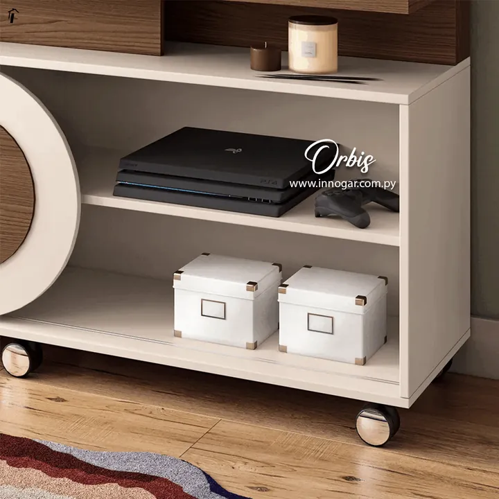 Home Theater Orbis 1.36 Carvalho Off White, foto 3