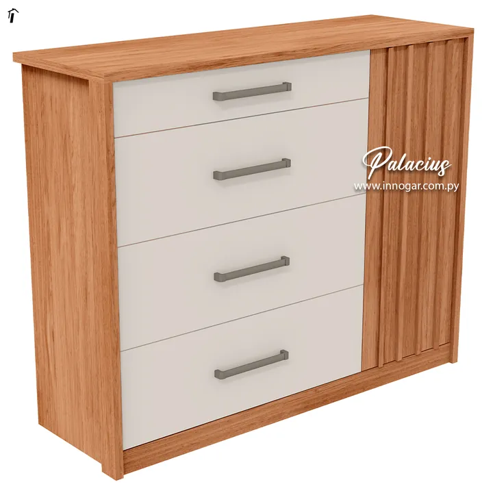 Comoda Palacius 1.36 Freijo Off White, foto 2