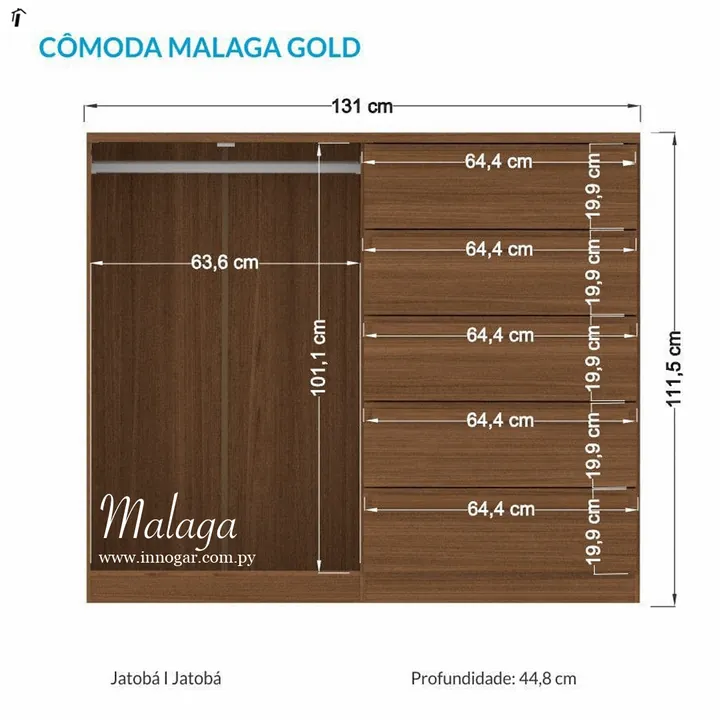 Cómoda Malaga / Jatoba, foto 2