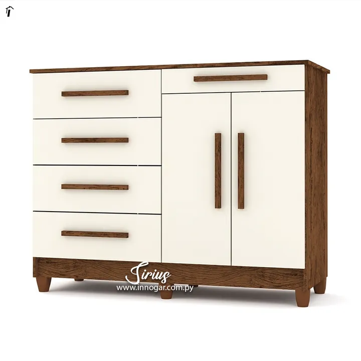 Comoda Sirius Imbuia / Champagne, foto 2