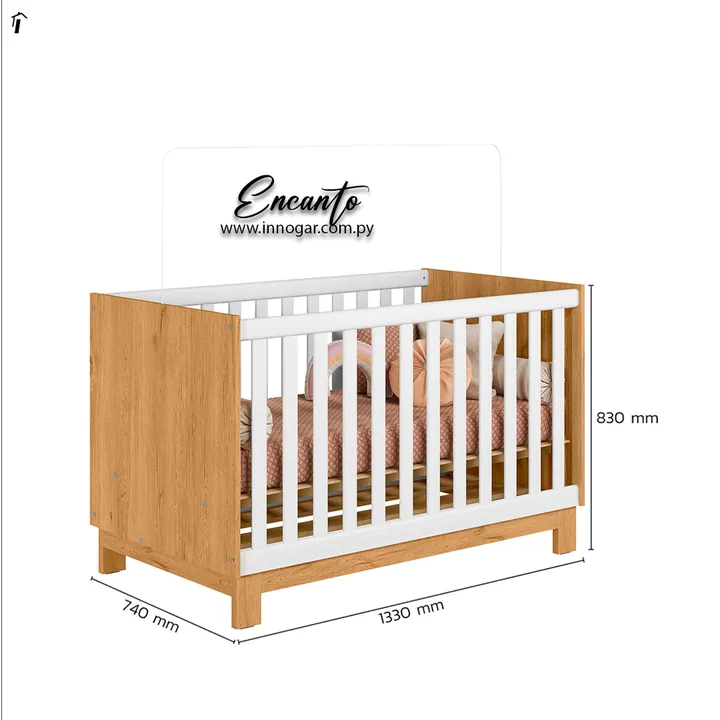 Cuna mini Encanto Freijo Off White, foto 2