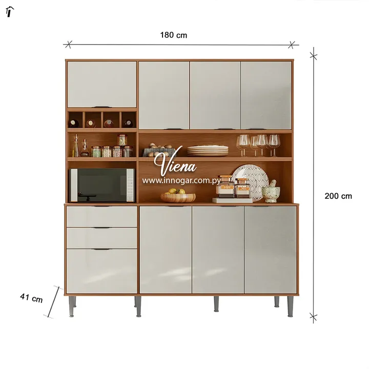 Kit Cocina Viena Freijo Off White, foto 2