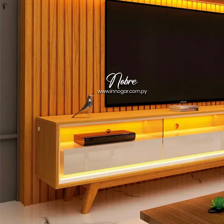 Rack y Panel Nobre Cinamomo Off White, foto 2