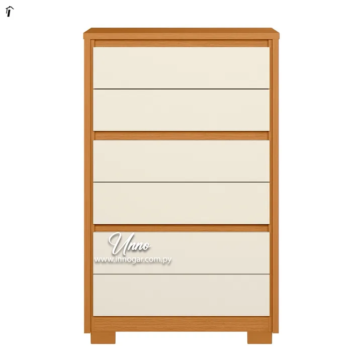 Comoda Unno Cinamomo Mate / Off White, foto 2