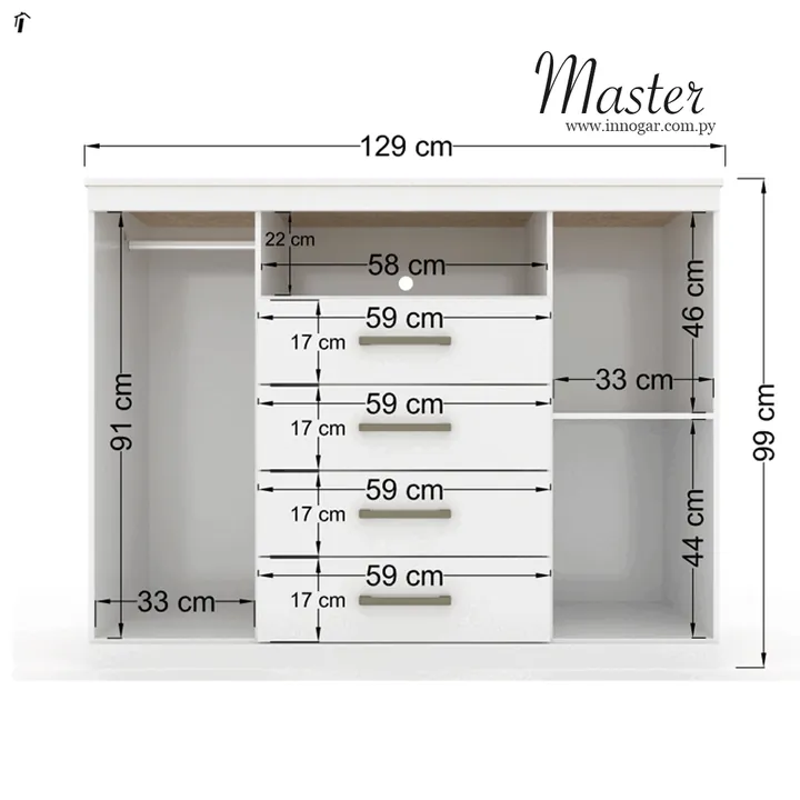 Comoda Master 4.2 blanco, foto 2