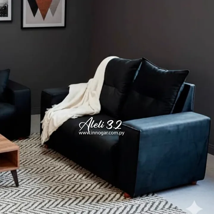 Sofa Aleli 3.2 Negro, foto 2