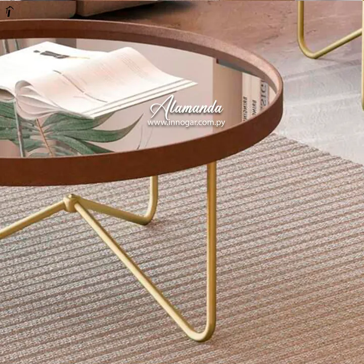 Mesa Centro Alamanda Castanho Bronze, foto 2