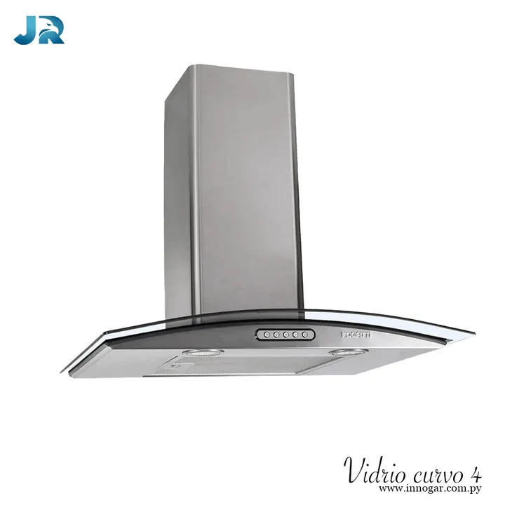 Campana de pared vidrio curvo / 4 hornallas, foto 2