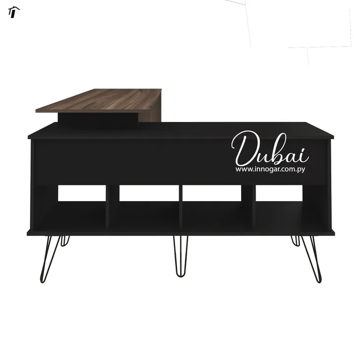 Mesa Oficina Dubai , Ipe/Preto, foto 3