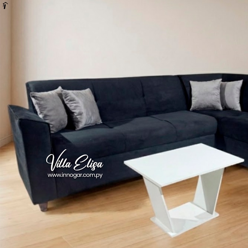 Sofa Esquinero Villa Elisa Negro, foto 2