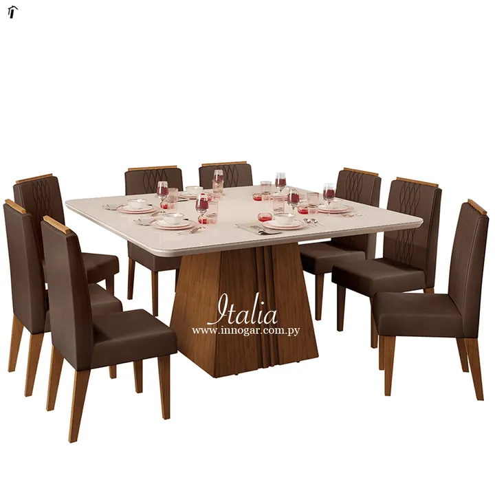 Conj Comedor Italia / Freijo - Off White, foto 2