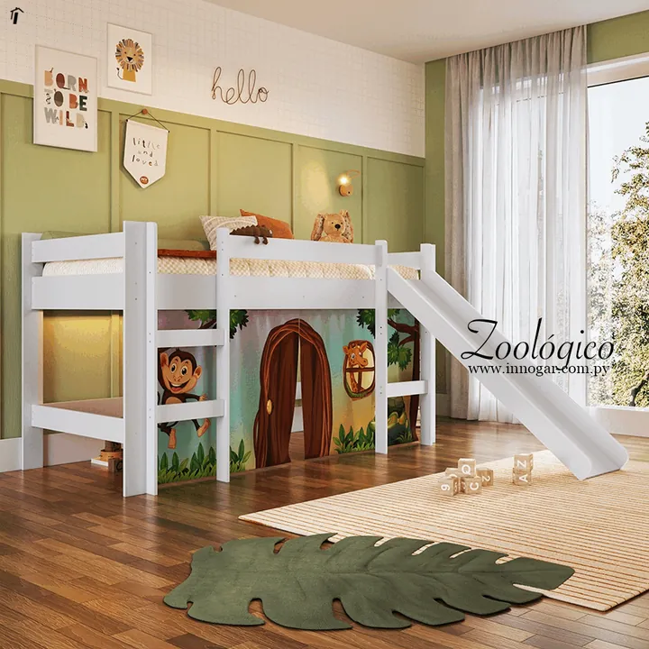 Cama Zoológico / Blanco, foto 2