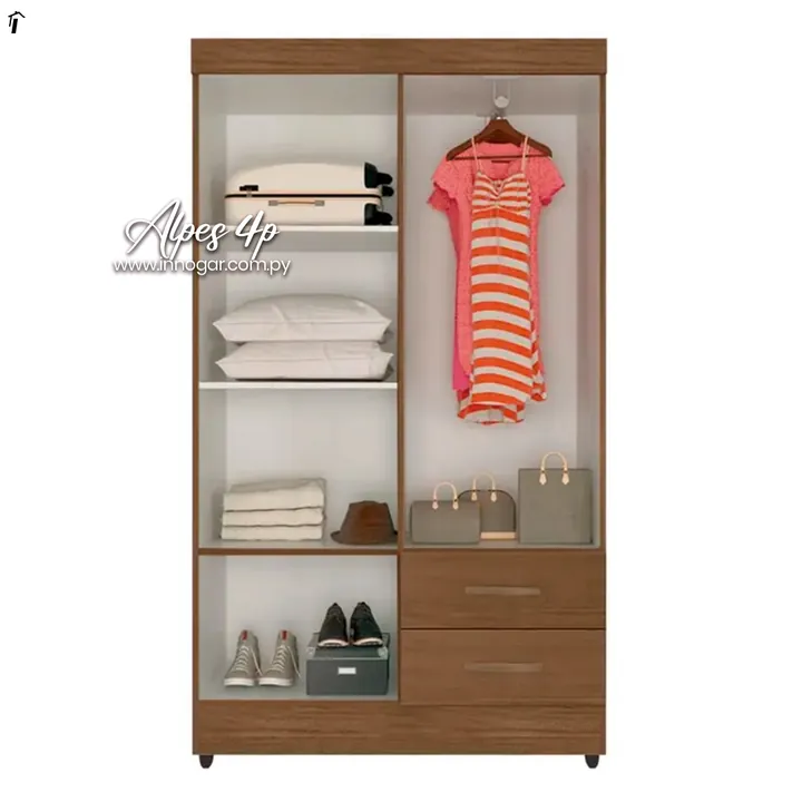 Ropero Alpes 4 Puertas Carvalho Oak, foto 2