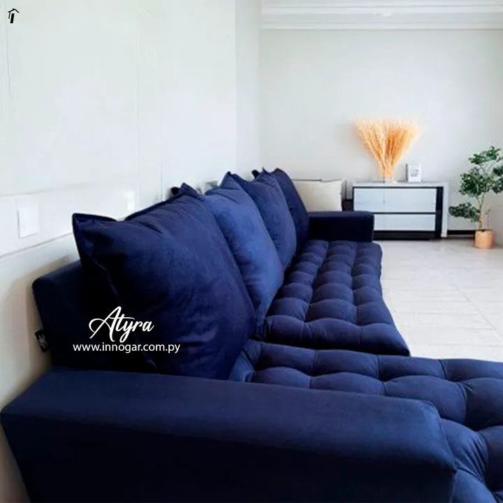 Sofa Atyra 3 + Chaise Azul, foto 2