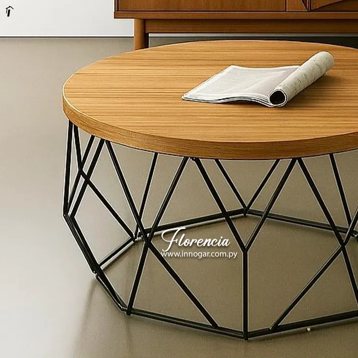 Mesa Centro Florencia Freijo Negro, foto 2