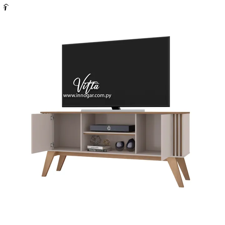 Rack Vitta Off white Cedro, foto 3